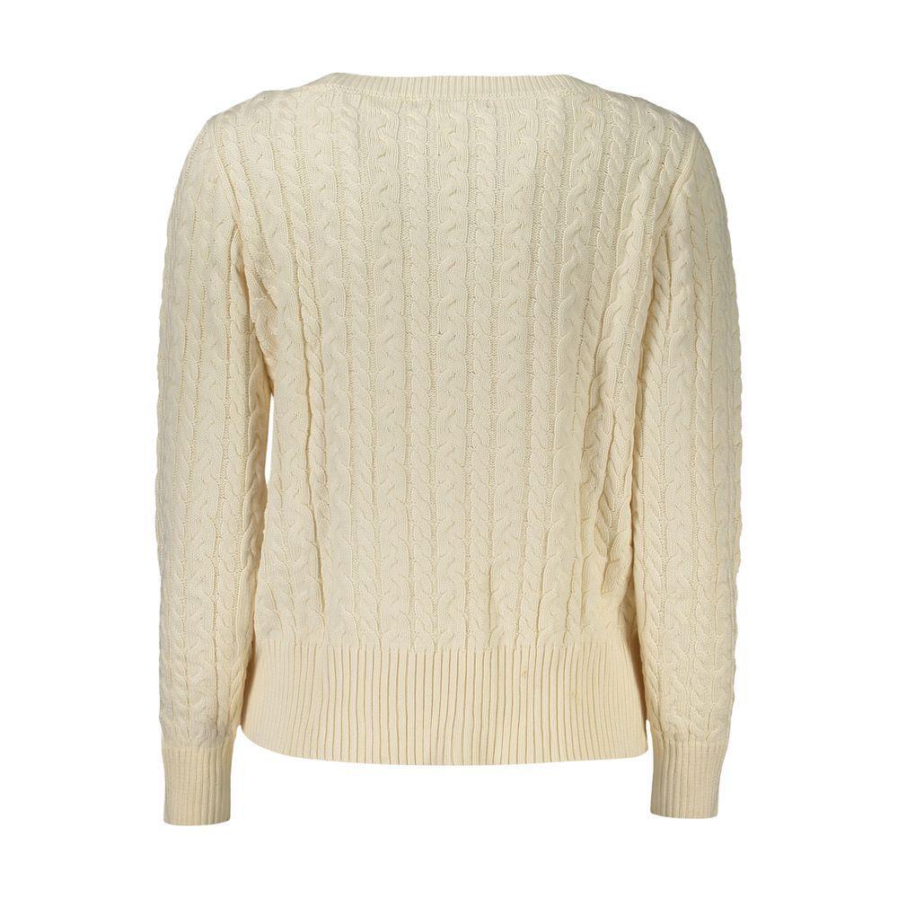 Guess Jeans White Cotton Sweater GU-38627-XS