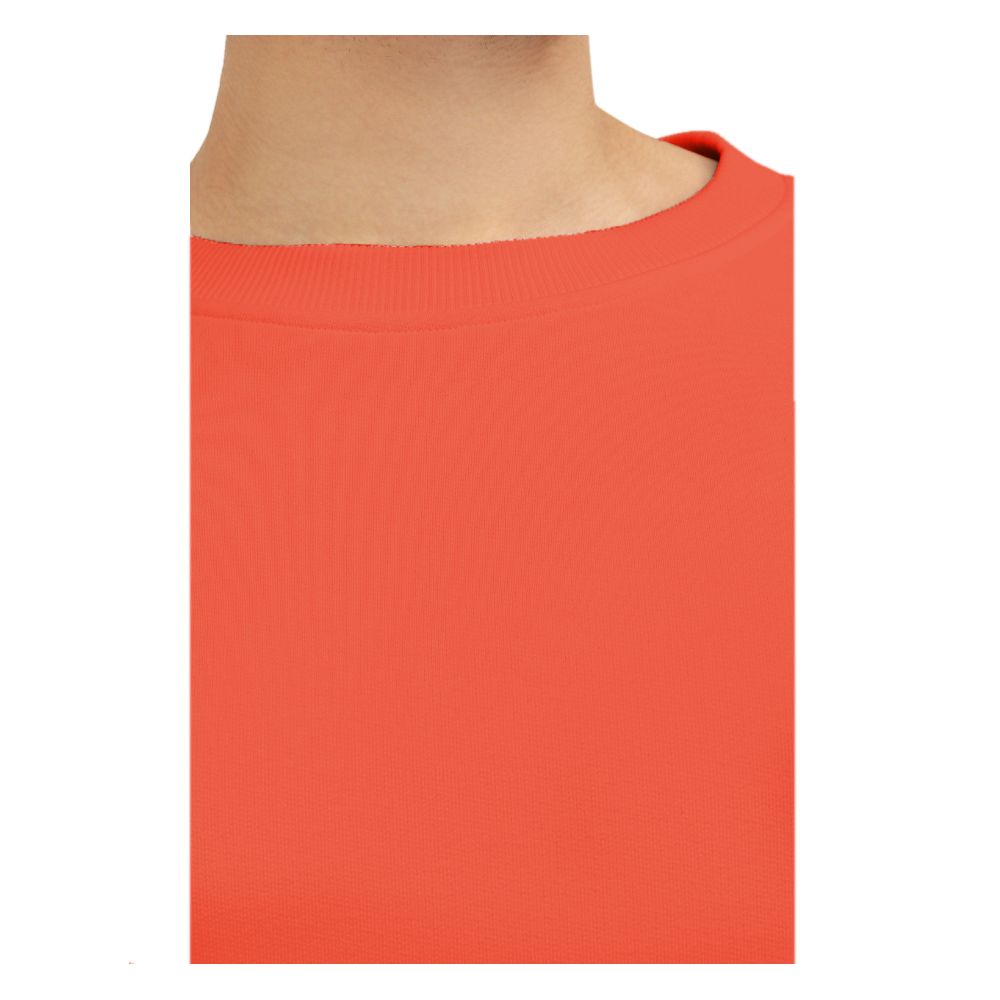 Balmain Orange Cotton Sweatshirt