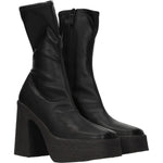 Stella McCartney Black Leather Ankle Boots ST-8547147186441-EU39.5/US9.5