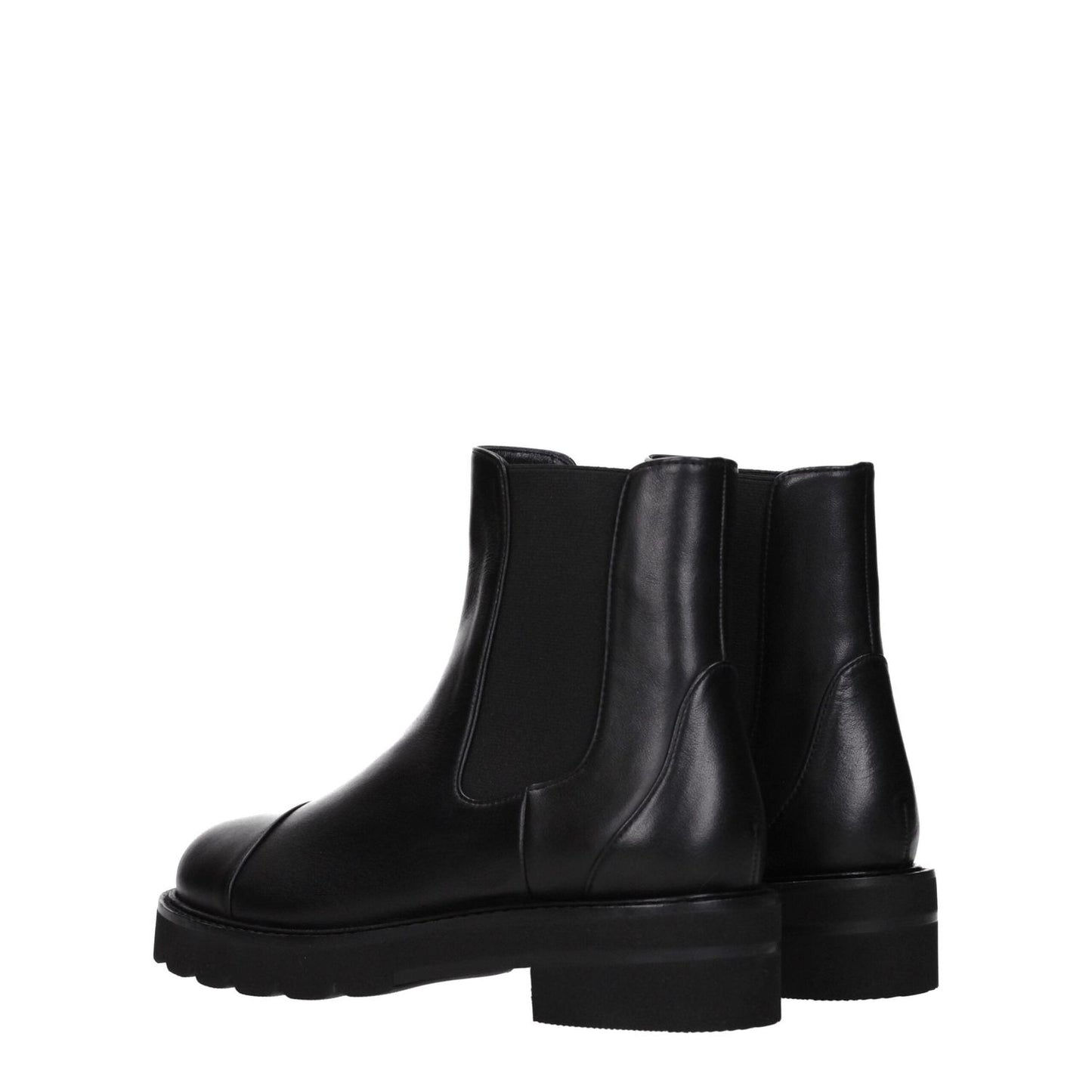 Stuart Weitzman Black Leather Ankle Boots ST-8547179528457-EU35.5/US5.5