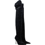 Paris Texas Black Velvet Over The Knee PA-8547223240969-EU36/US6