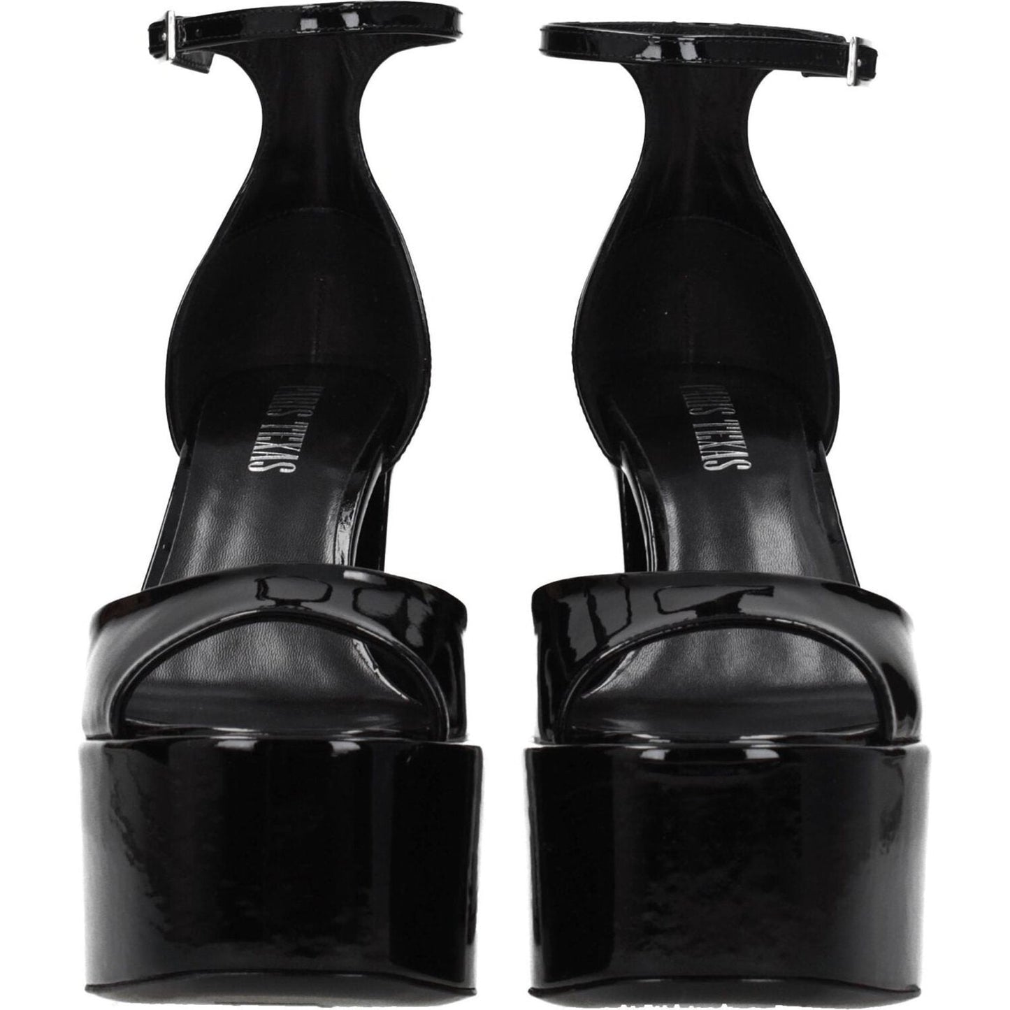 Paris Texas Black Leather Platforms PA-8547224486153-EU40/US10