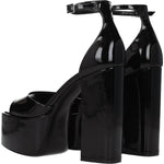 Paris Texas Black Leather Platforms PA-8547224486153-EU40/US10