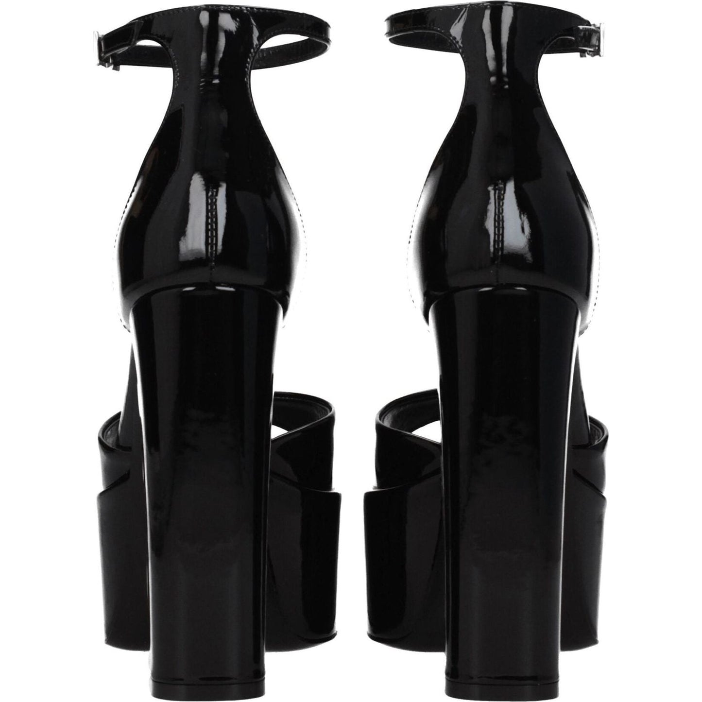 Paris Texas Black Leather Platforms PA-8547224486153-EU40/US10