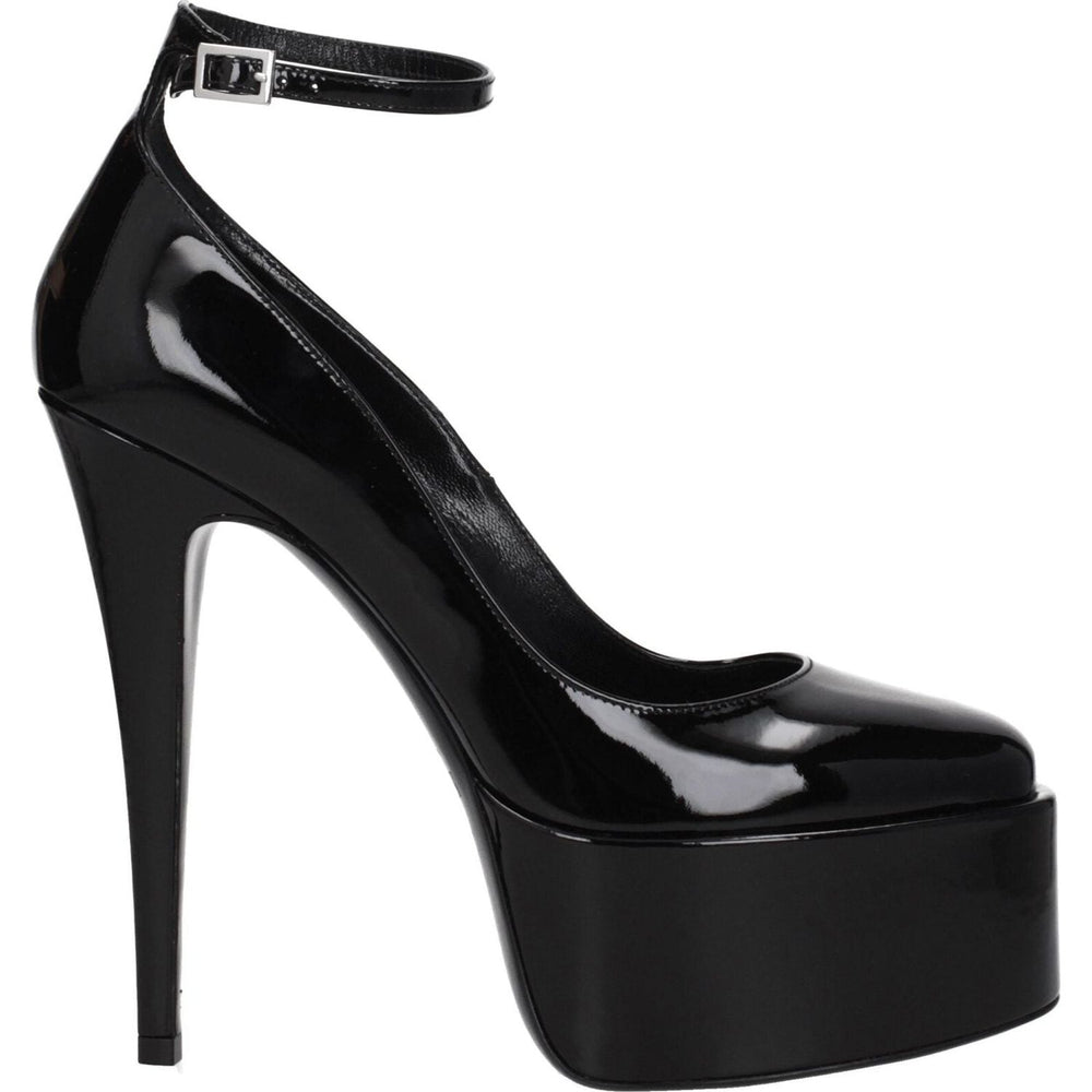 Paris Texas Black Leather Platforms Pumps PA-8547254927625-EU39/US9