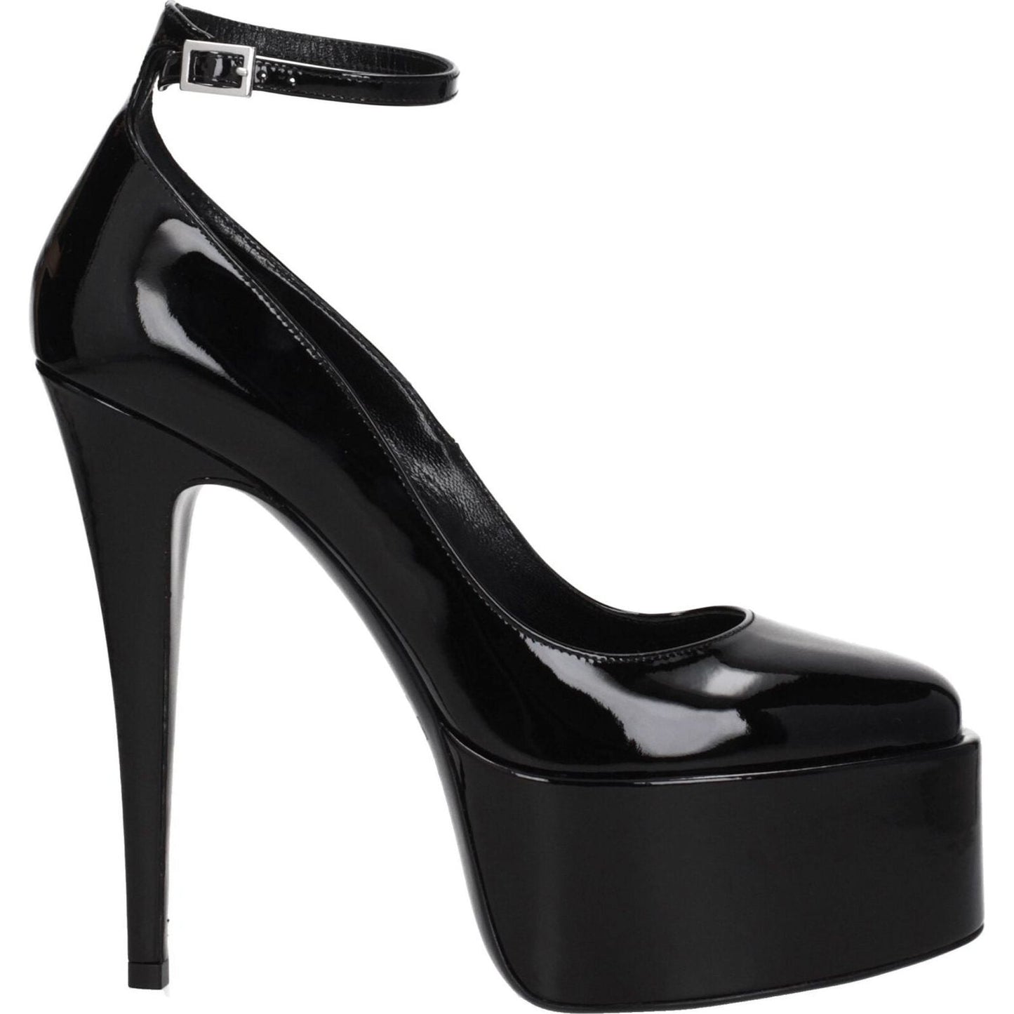 Paris Texas Black Leather Platforms Pumps PA-8547254927625-EU39/US9
