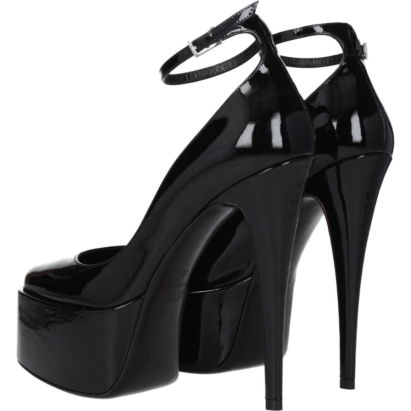 Paris Texas Black Leather Platforms Pumps PA-8547254927625-EU39/US9