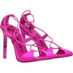 The Attico Pink Satin Stiletto Heels Sandals TH-8547286876425-EU36/US6