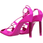 The Attico Pink Satin Stiletto Heels Sandals TH-8547286876425-EU36/US6