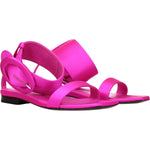 The Attico Pink Satin Flat Sandals TH-8547287073033-EU36/US6