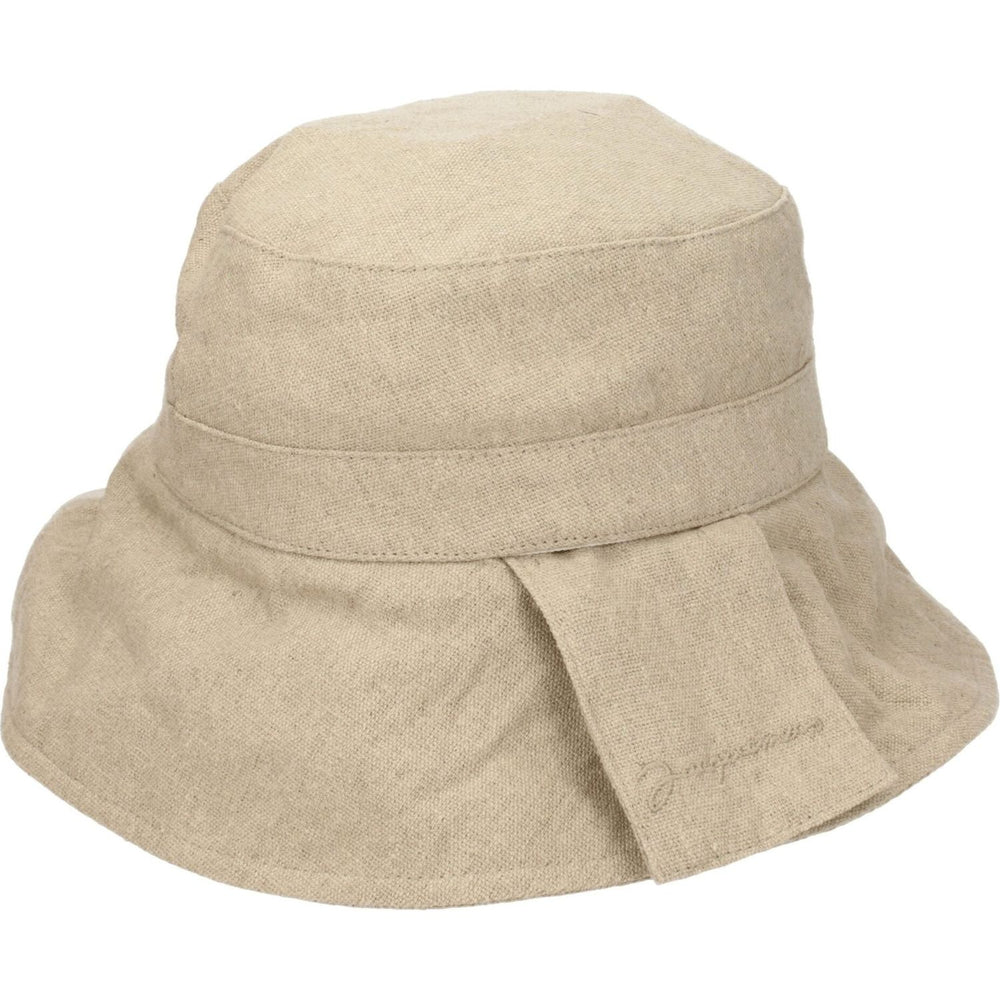 Jacquemus Beige Linen Bucket Hats JA-8547329409289-60 CM|XL