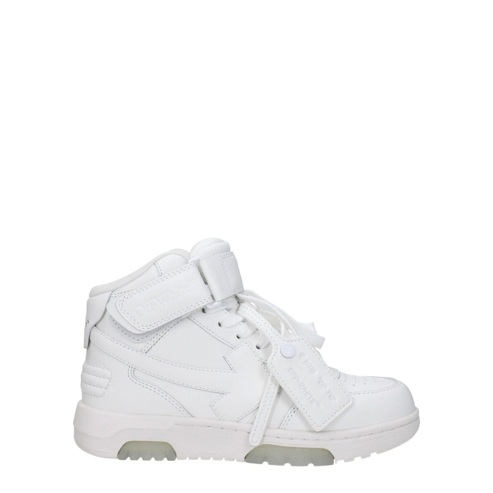 Off-White White Leather High Tops OF-8547431973129-EU35/US5