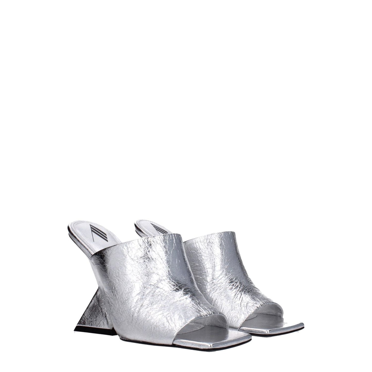 The Attico Gray Leather Platforms TH-8547455729929-EU36/US6