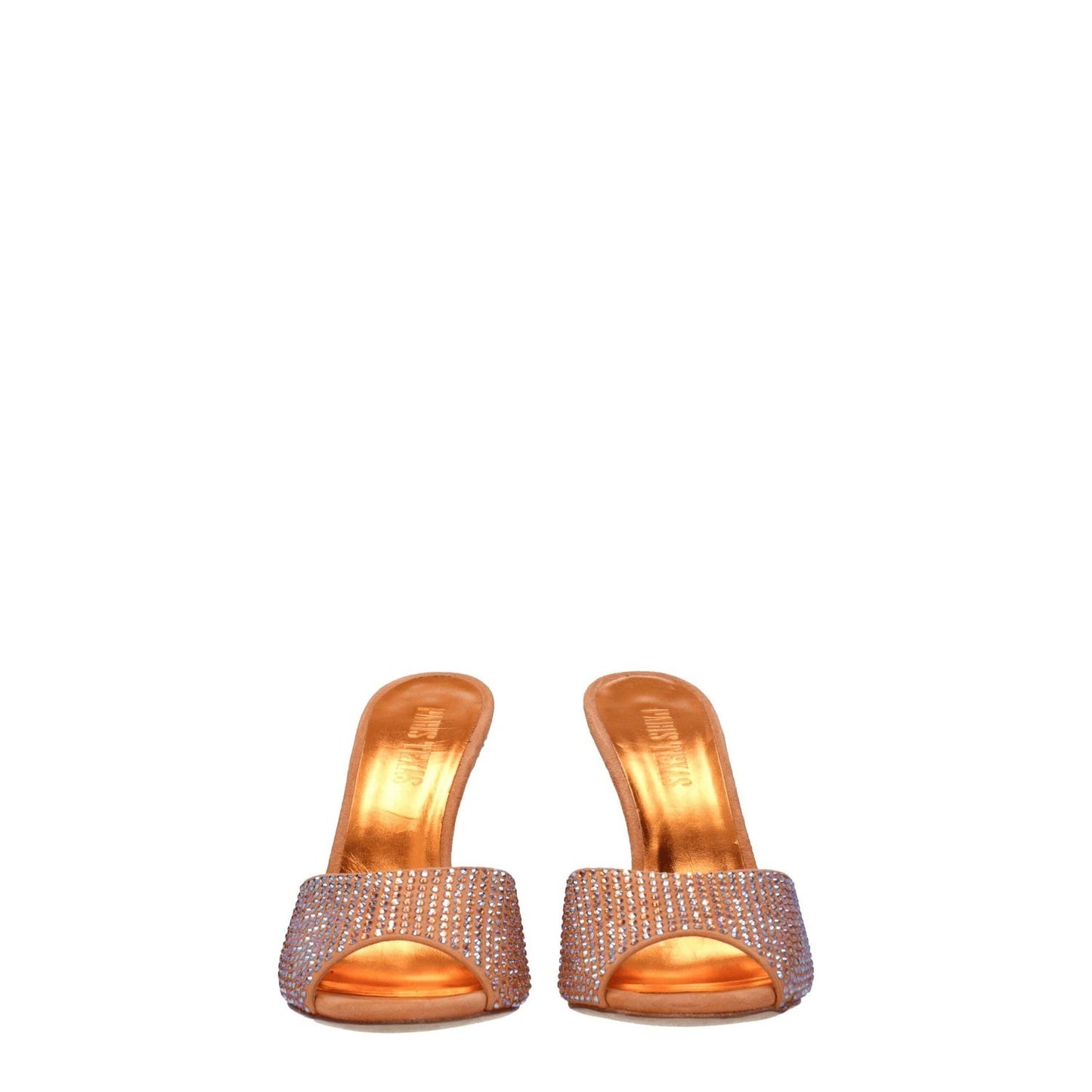 Paris Texas Orange Leather Stiletto Heels Sandals PA-8547463004425-EU38/US8