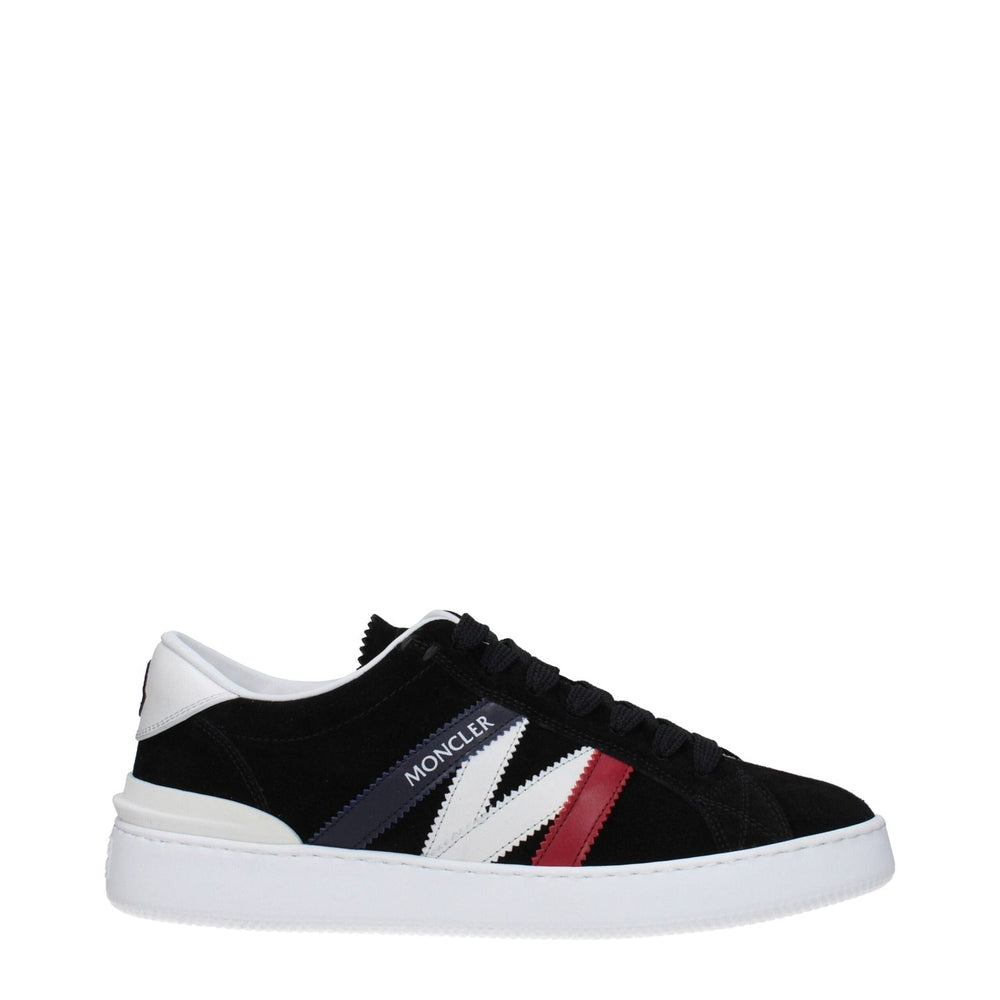 Moncler Black Leather Low Tops MO-9353168355593-EU40/US7
