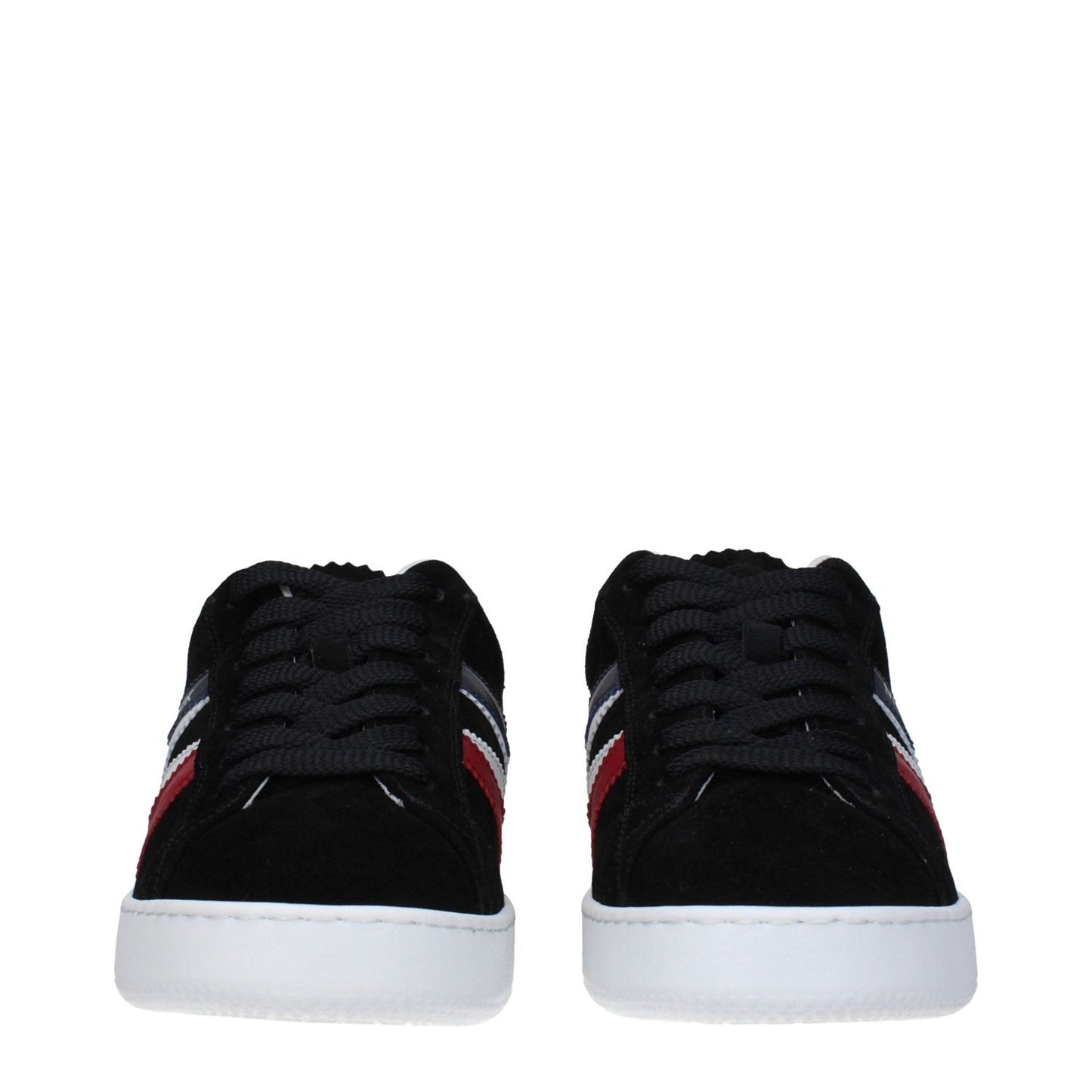 Moncler Black Leather Low Tops MO-9353168355593-EU40/US7