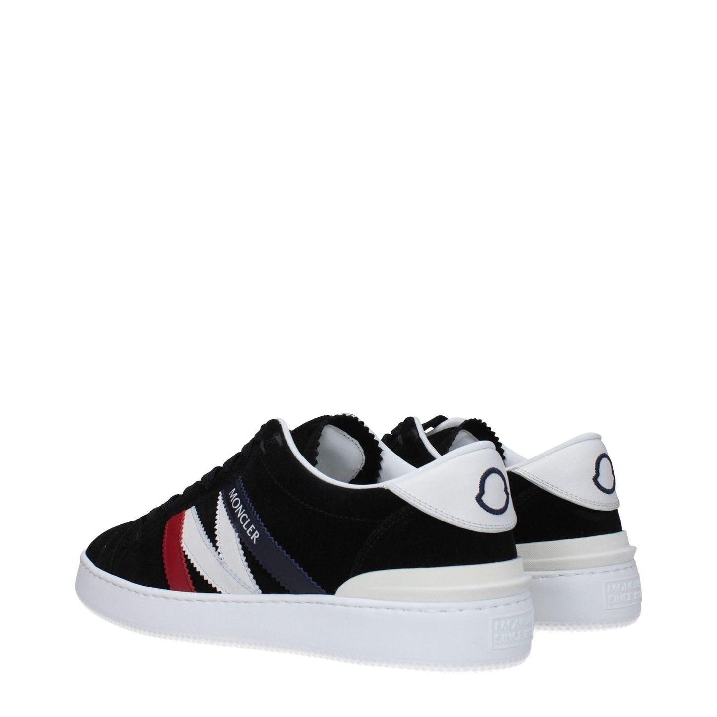 Moncler Black Leather Low Tops MO-9353168355593-EU40/US7