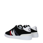 Moncler Black Leather Low Tops MO-9353168355593-EU40/US7