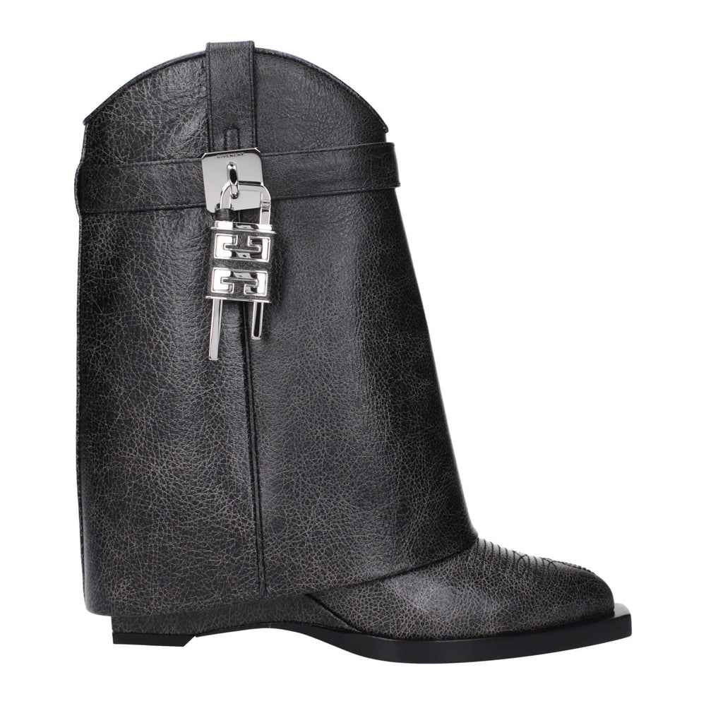 Givenchy Black Leather Ankle Boots GI-9467669872905-EU35/US5