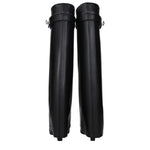 Givenchy Black Leather Boots GI-9482732536073-EU35/US5