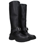 Burberry Black Leather Boots BU-9492853489929-EU36/US6
