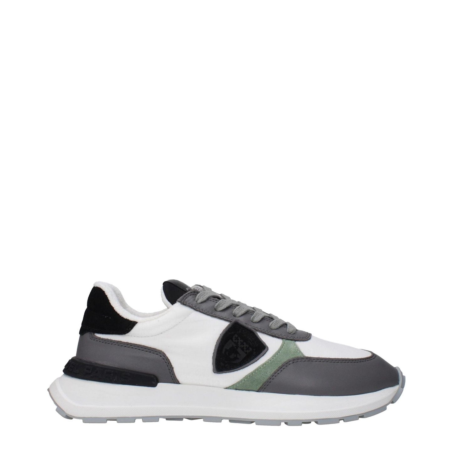 Philippe Model White Fabric Low Tops