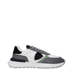 Philippe Model White Fabric Low Tops