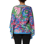 Dolce & Gabbana Multicolor Floral Printed Tunic Blouse Top TSH90590-40