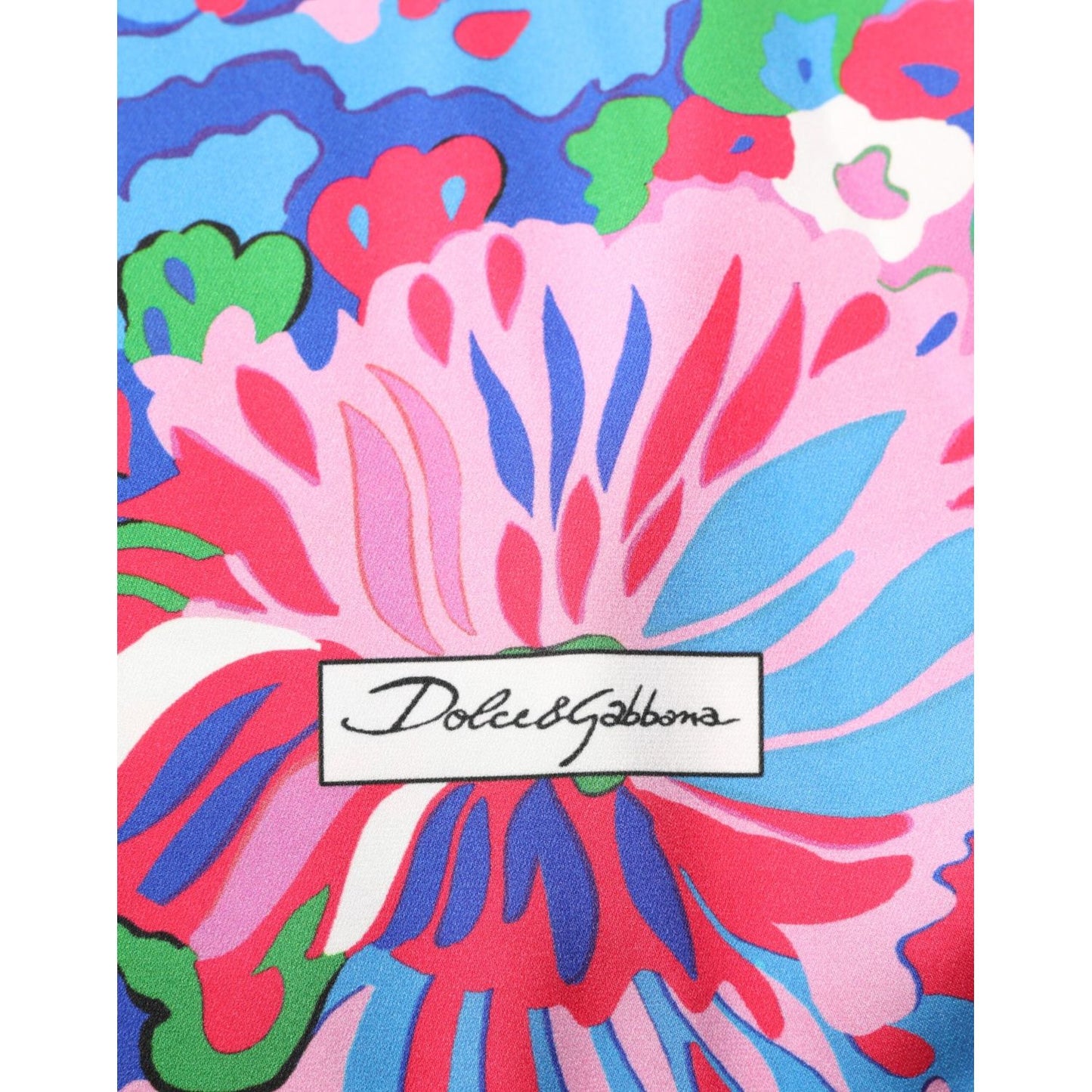 Dolce & Gabbana Multicolor Floral Printed Tunic Blouse Top TSH90590-40