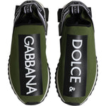 Dolce & Gabbana Green Logo Low Top Sorrento Men Sneakers Shoes MV7755-43.5