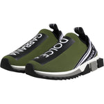 Dolce & Gabbana Green Logo Low Top Sorrento Men Sneakers Shoes MV7755-43.5