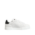 Dolce & Gabbana White Crown Patch Portofino Men Sneakers Shoes MV7795-39