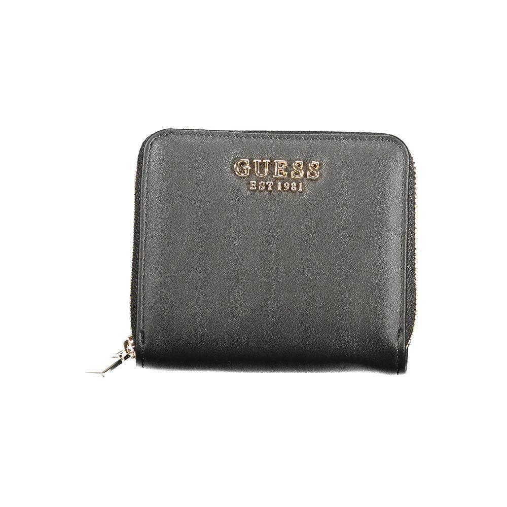 Guess Jeans Black Polyethylene Women Wallet GU-39271