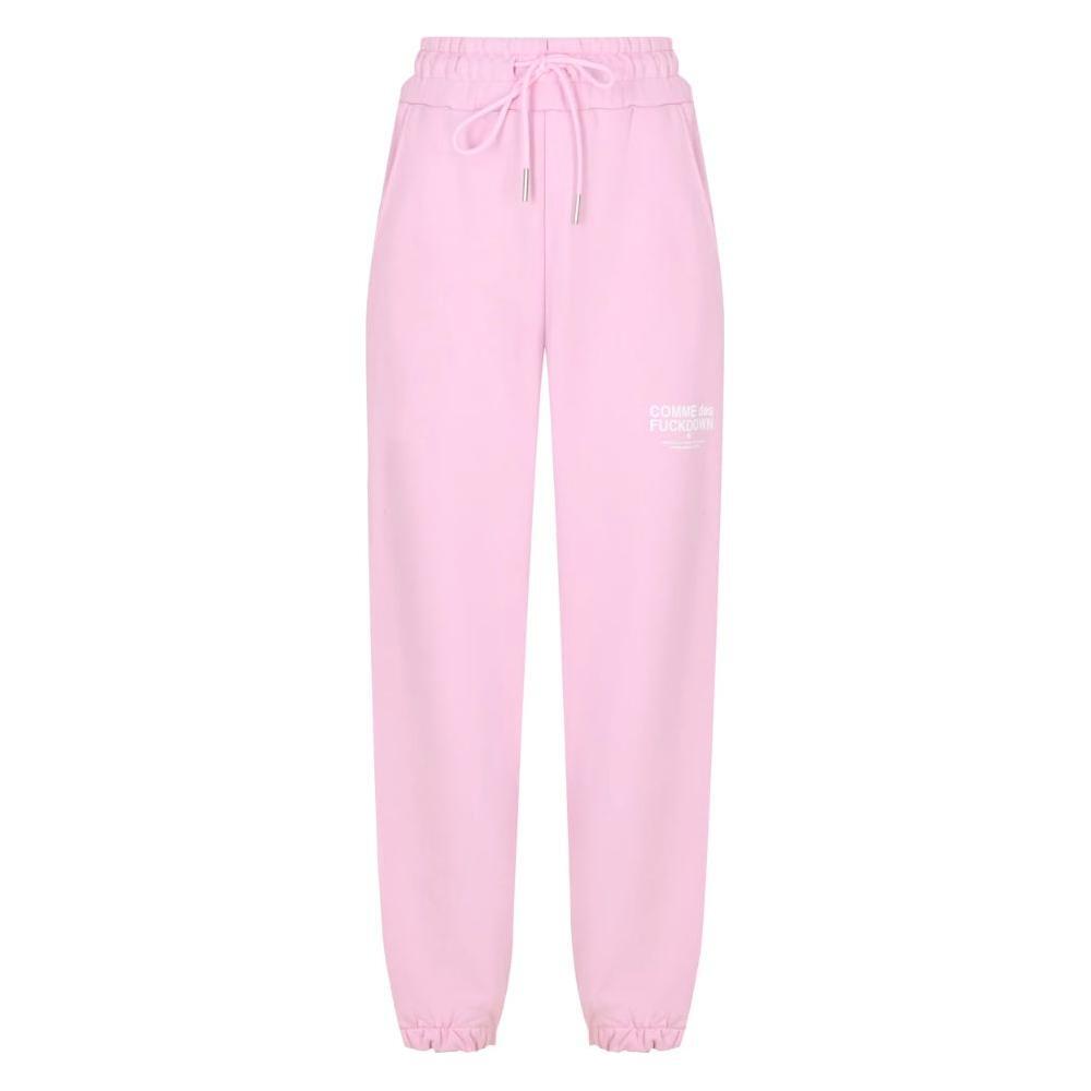Comme Des Fuckdown Pink Cotton Jeans & Pant CO-15814-XS