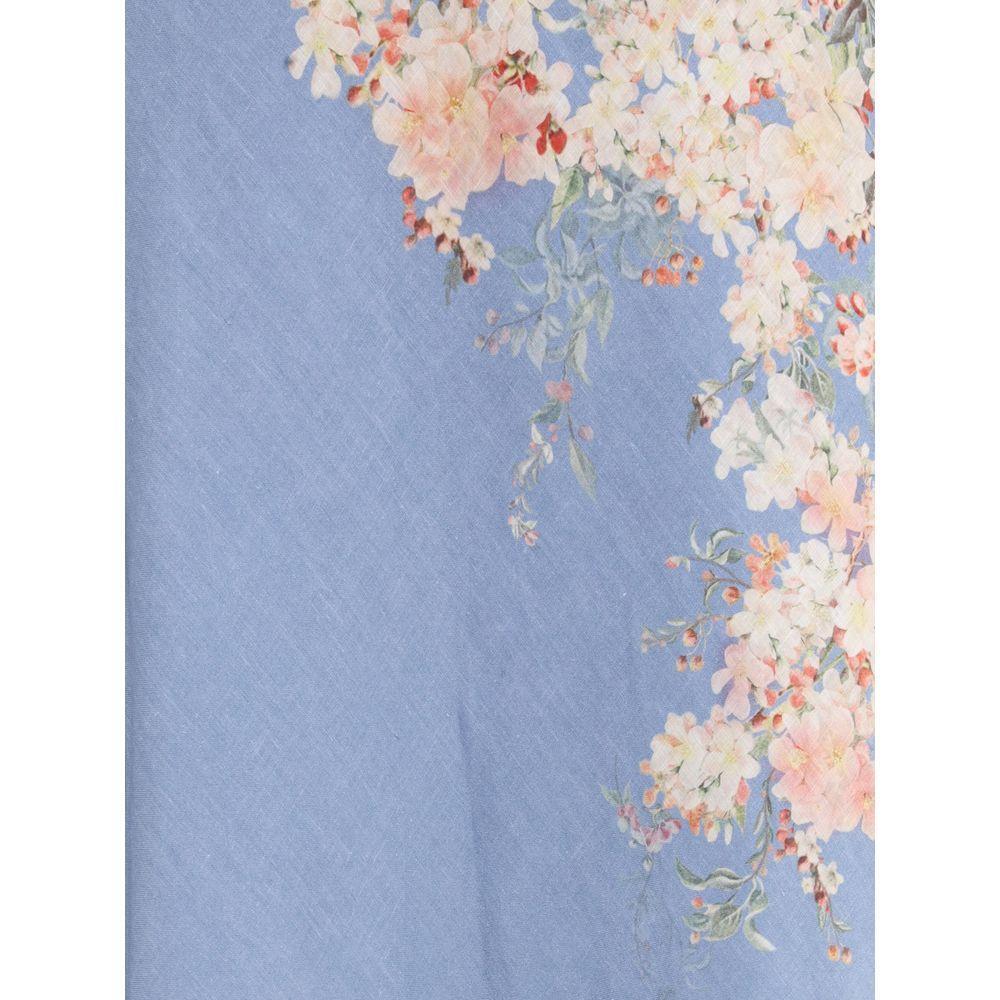 Zimmermann Cascadian flared Skirt ZI-3561SSS255TLBLBTFLO-1
