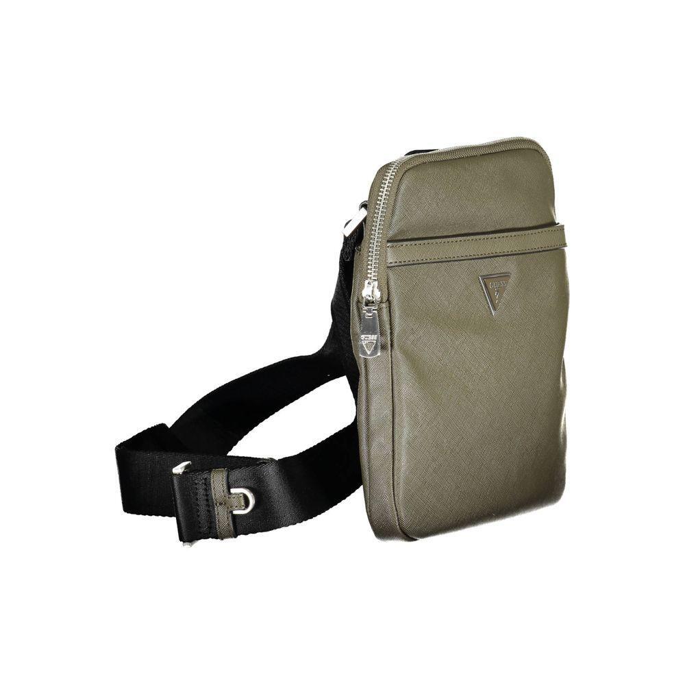 Guess Jeans Green Polyamide Shoulder Bag GU-17538