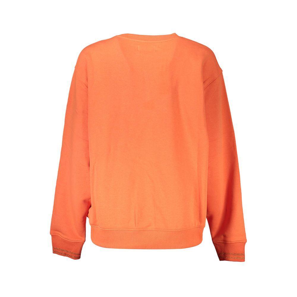 Desigual Orange Cotton Sweater DE-18751-XXL