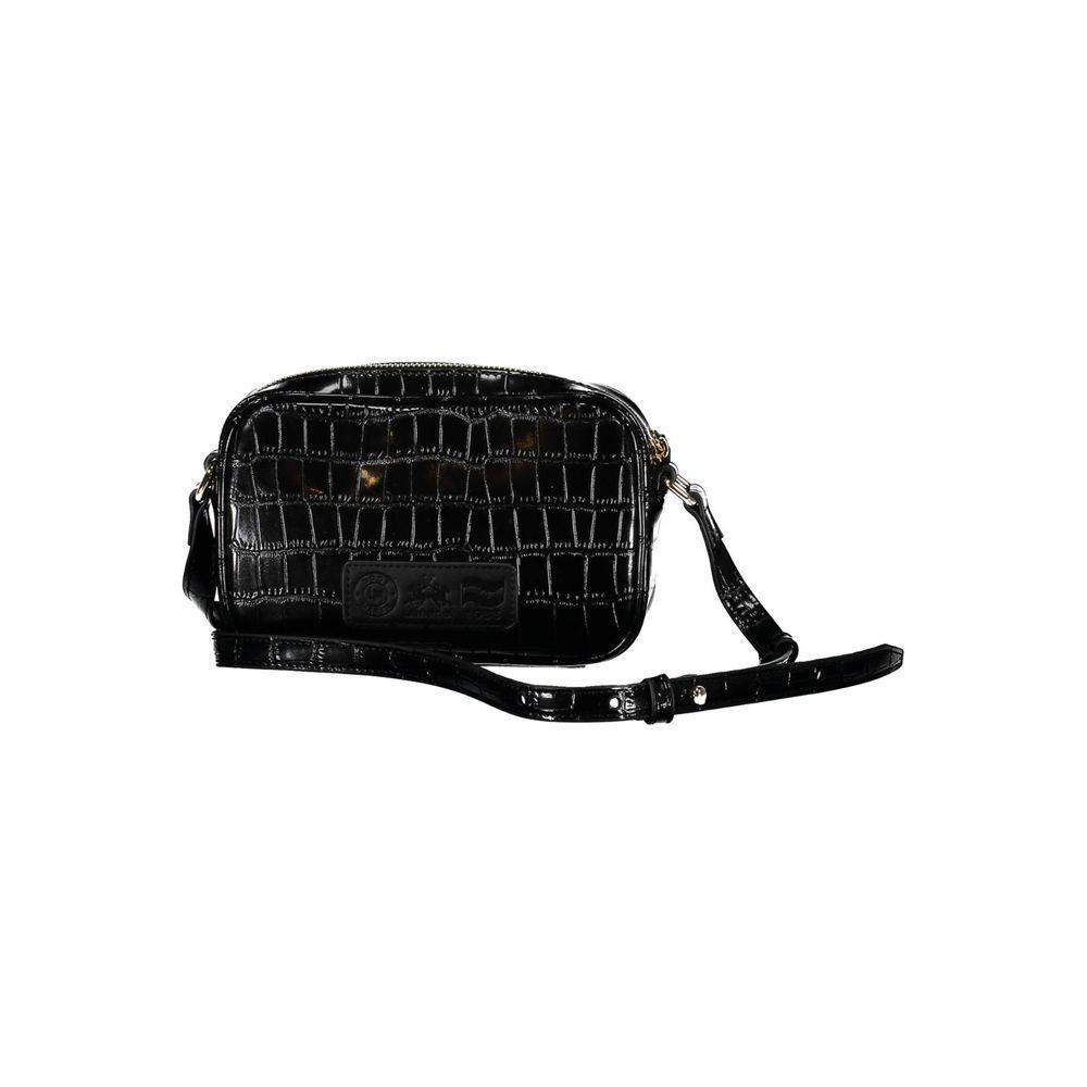 La Martina Black Polyethylene Handbag LA-20567