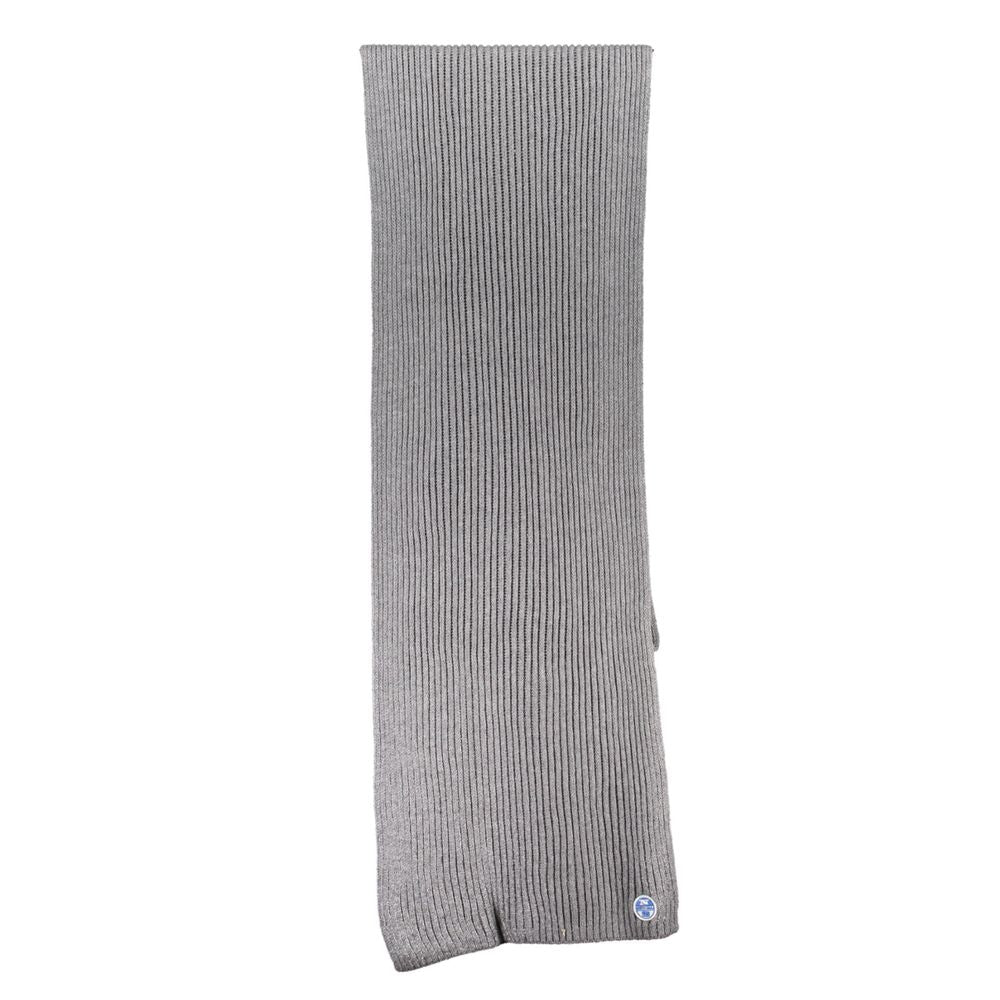 North Sails Gray Cotton Scarf NO-23397
