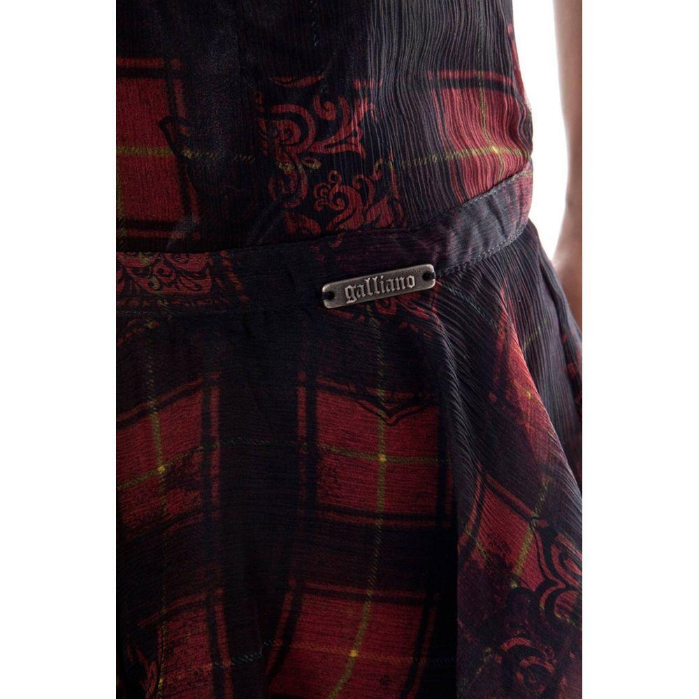 John Galliano Black Silk Skirt