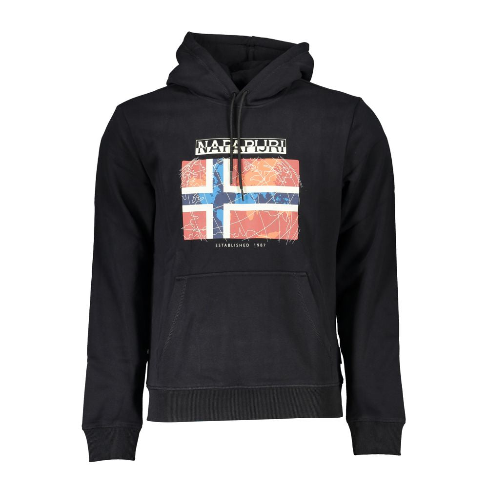 Napapijri Black Cotton Sweater NA-25269-XS