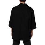 Dolce & Gabbana Black Short Sleeve Button Men Casual Shirt JKT41561-44