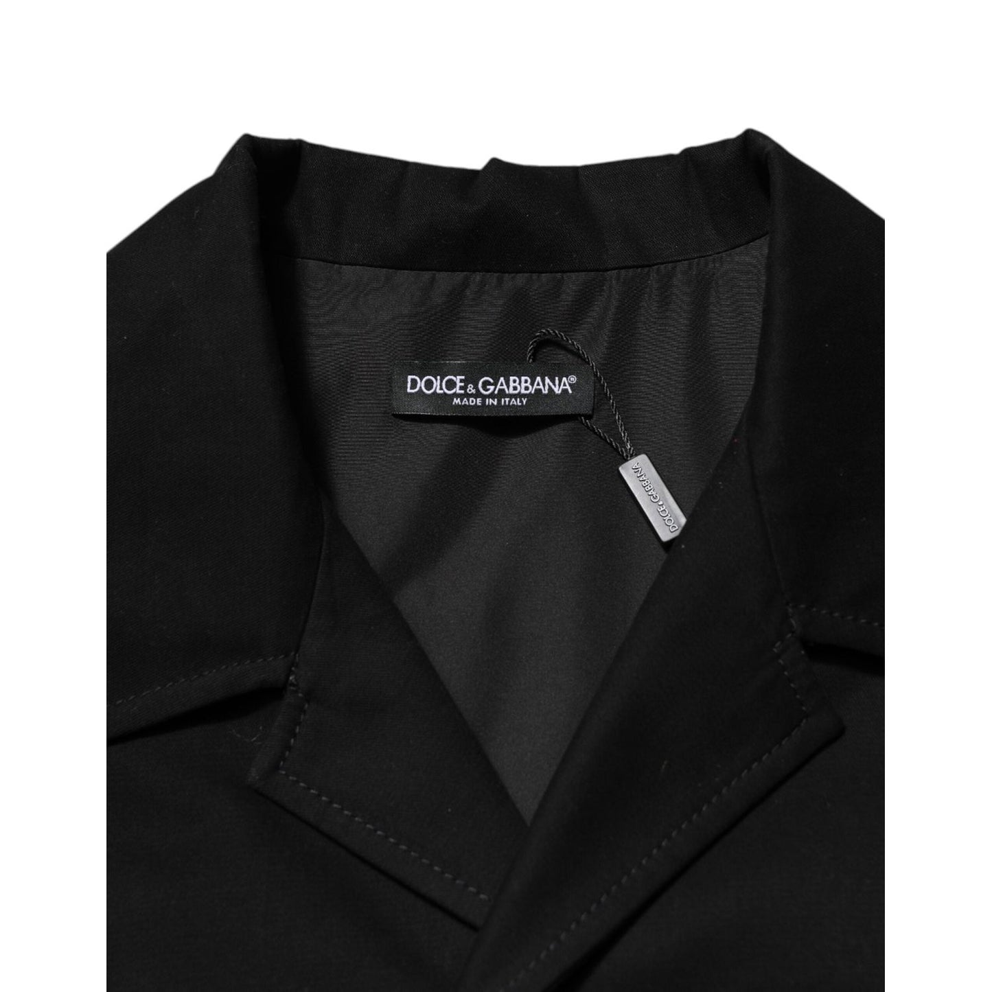 Dolce & Gabbana Black Short Sleeve Button Men Casual Shirt JKT41561-44