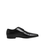 Dolce & Gabbana Black Exotic Leather Lace Up Derby Shoes MV7372-39