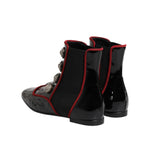 Dolce & Gabbana Black Jackie Buttoned Chelsea Boots Shoes LA11456-38