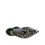 Dolce & Gabbana Green Stretch Sock Style Ankle Boots Shoes LA11443-38
