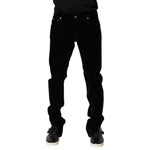 Dolce & Gabbana Black Cotton Men Dress Formal Trouser Pants PAN76630-52