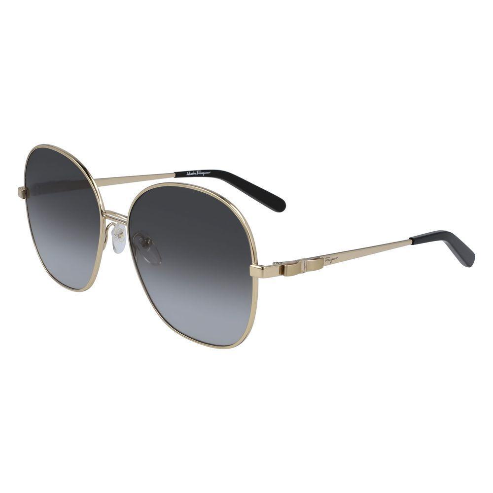 Salvatore Ferragamo Gold Metal Sunglasses SFSF242S711AC