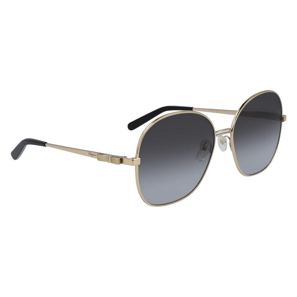Salvatore Ferragamo Gold Metal Sunglasses SFSF242S711AC