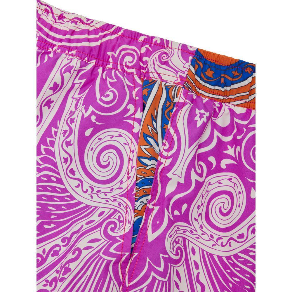 Etro Multicolor Polyamide Swim Short ET-993420051486-XL